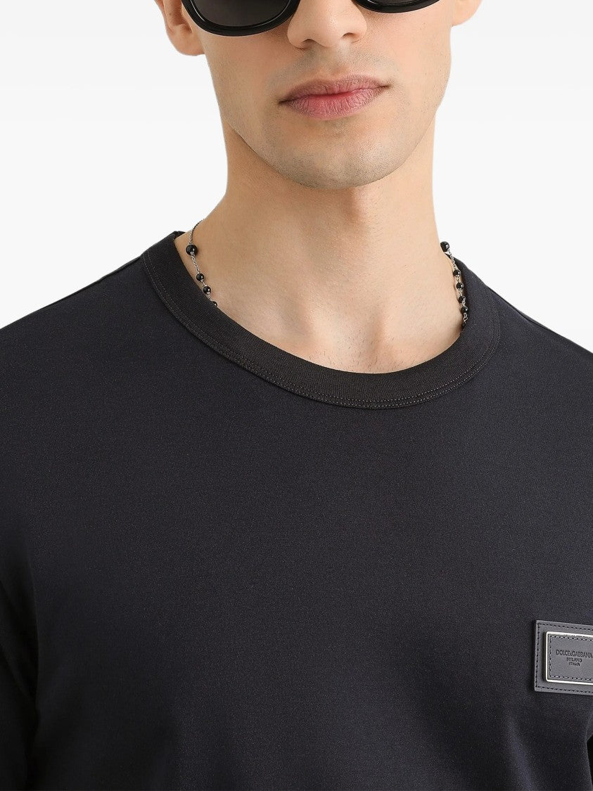 Dolce & Gabbana Regular Cotton Patch Chest T-Shirt