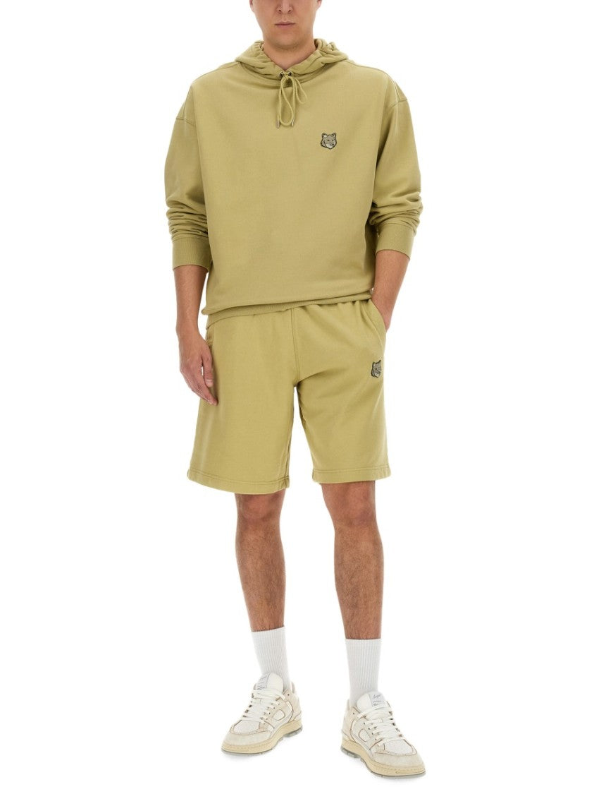 Maison Kitsuné Relaxed Fit Hoodie With Embroidered Logo