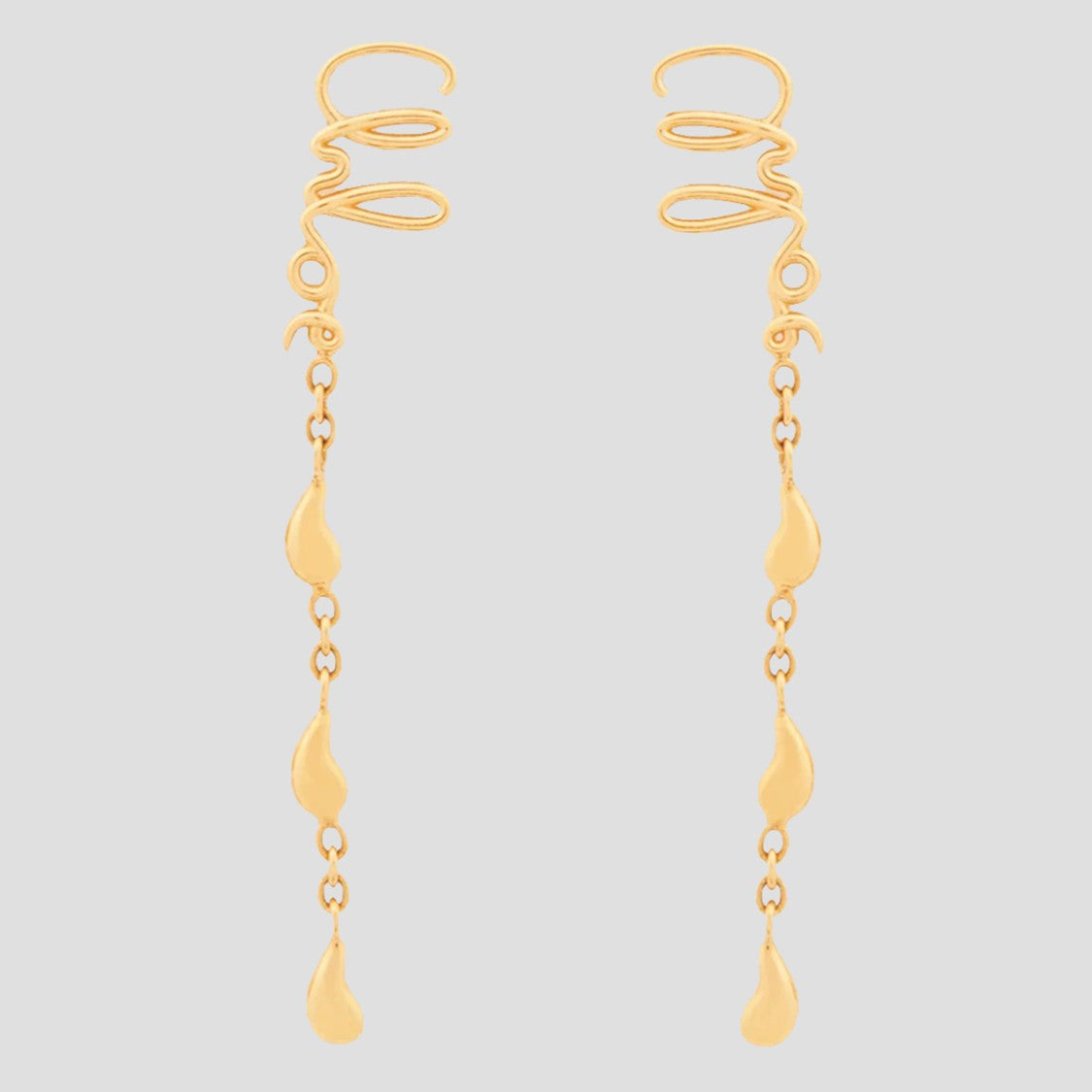 Chloé Gold Metal Earrings