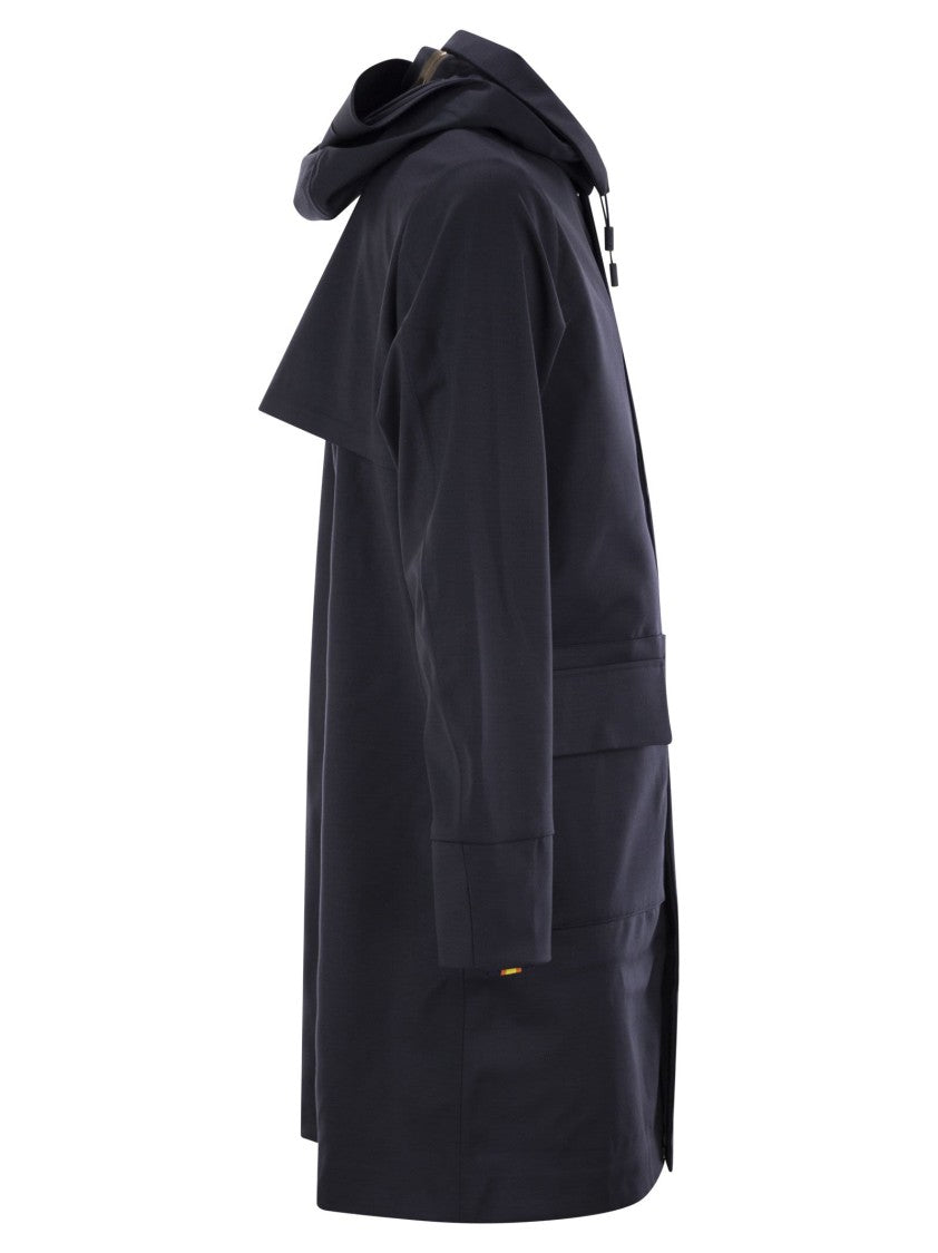 K-Way Poirol - Jacket In Wool-Blend Technical Fabric