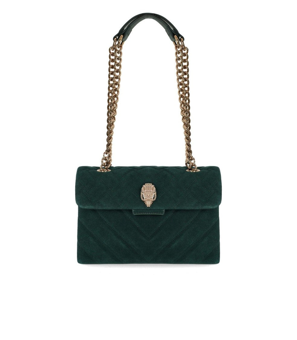 Kurt Geiger Kensington Large Green Shoulder Bag