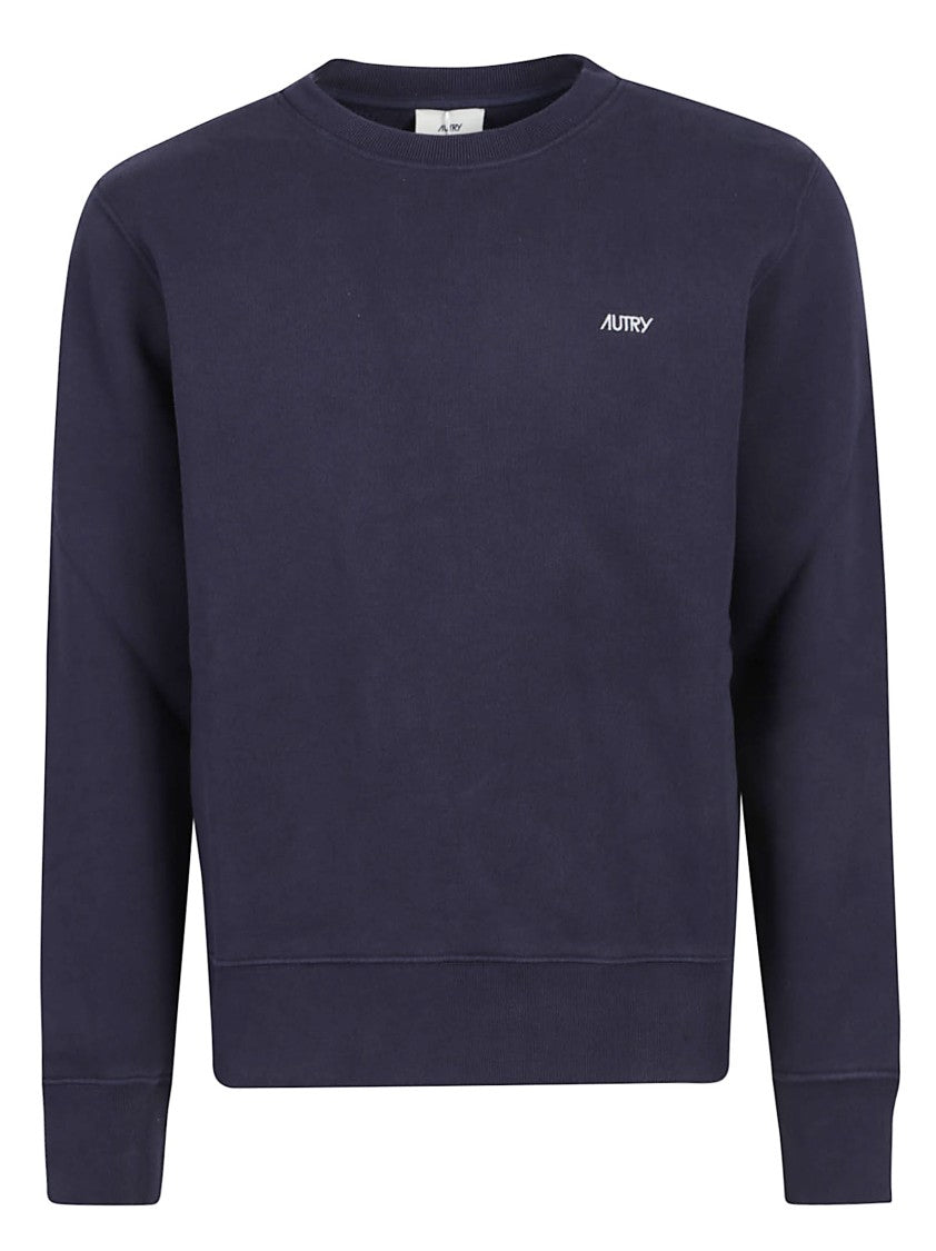Autry Crew Neck Cotton Logo Sweatshirt