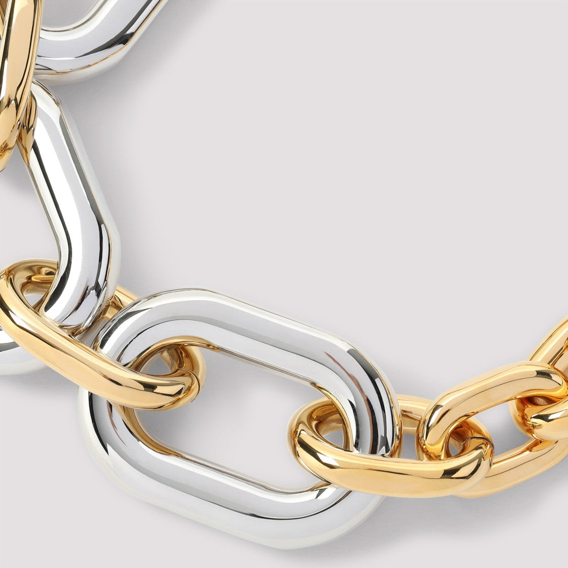 Rabanne Interlocking Metallic Links Necklace
