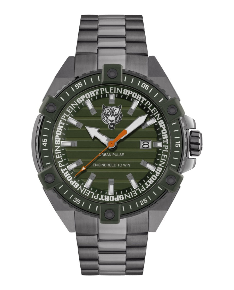 Plein Sport Urban Pulse Bracelet Watch With Green Enamel Dial