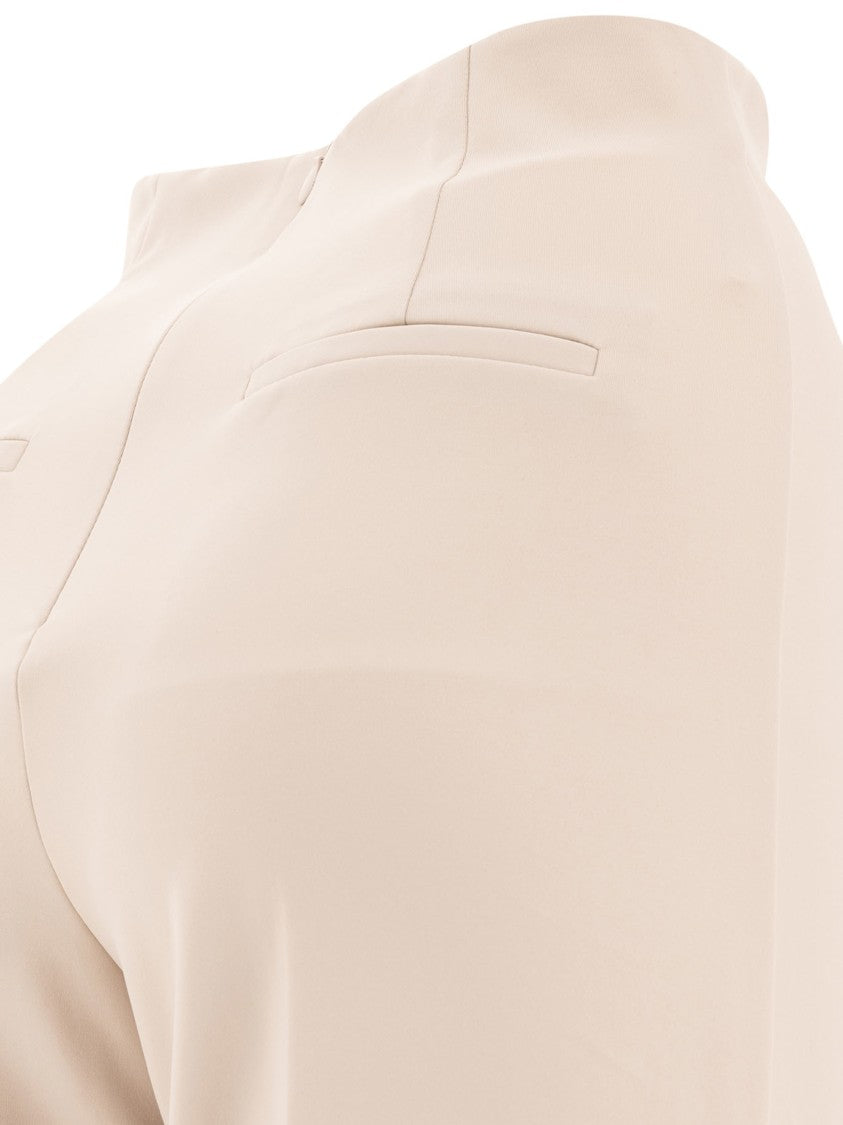 Max Mara Tailored White Trousers With Mid-Rise Waist