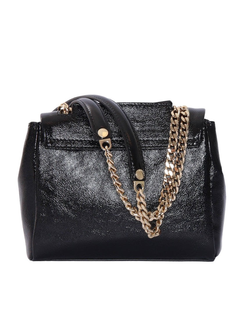 Claudio Orciani Structured Calf Leather Handbag With Top Handle