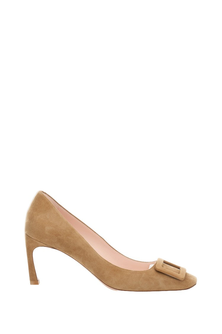 Roger Vivier Mid-Heel Suede Pumps