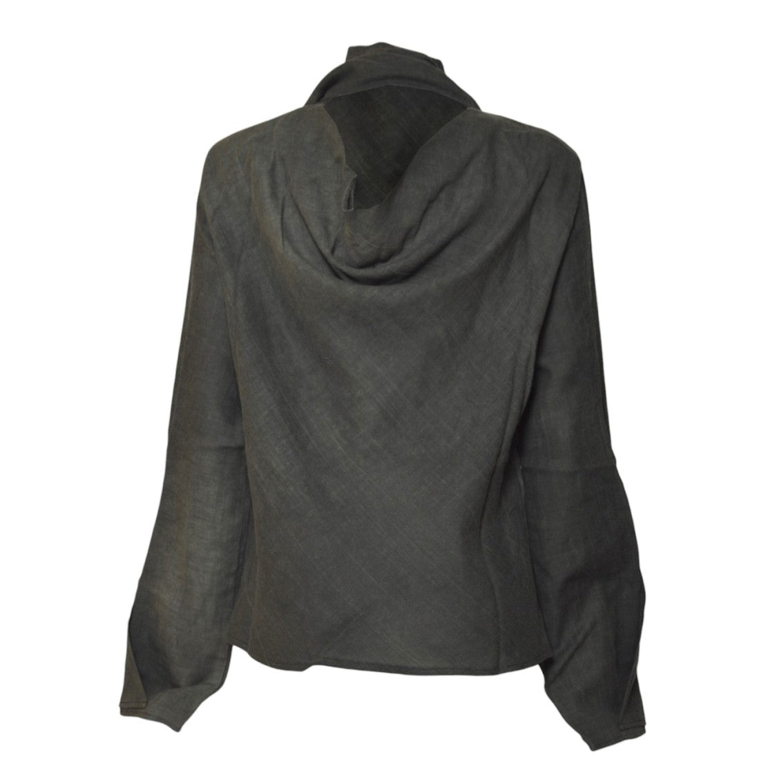 Our Legacy Anthracite Long-Sleeved Shirt With Scarf Detail
