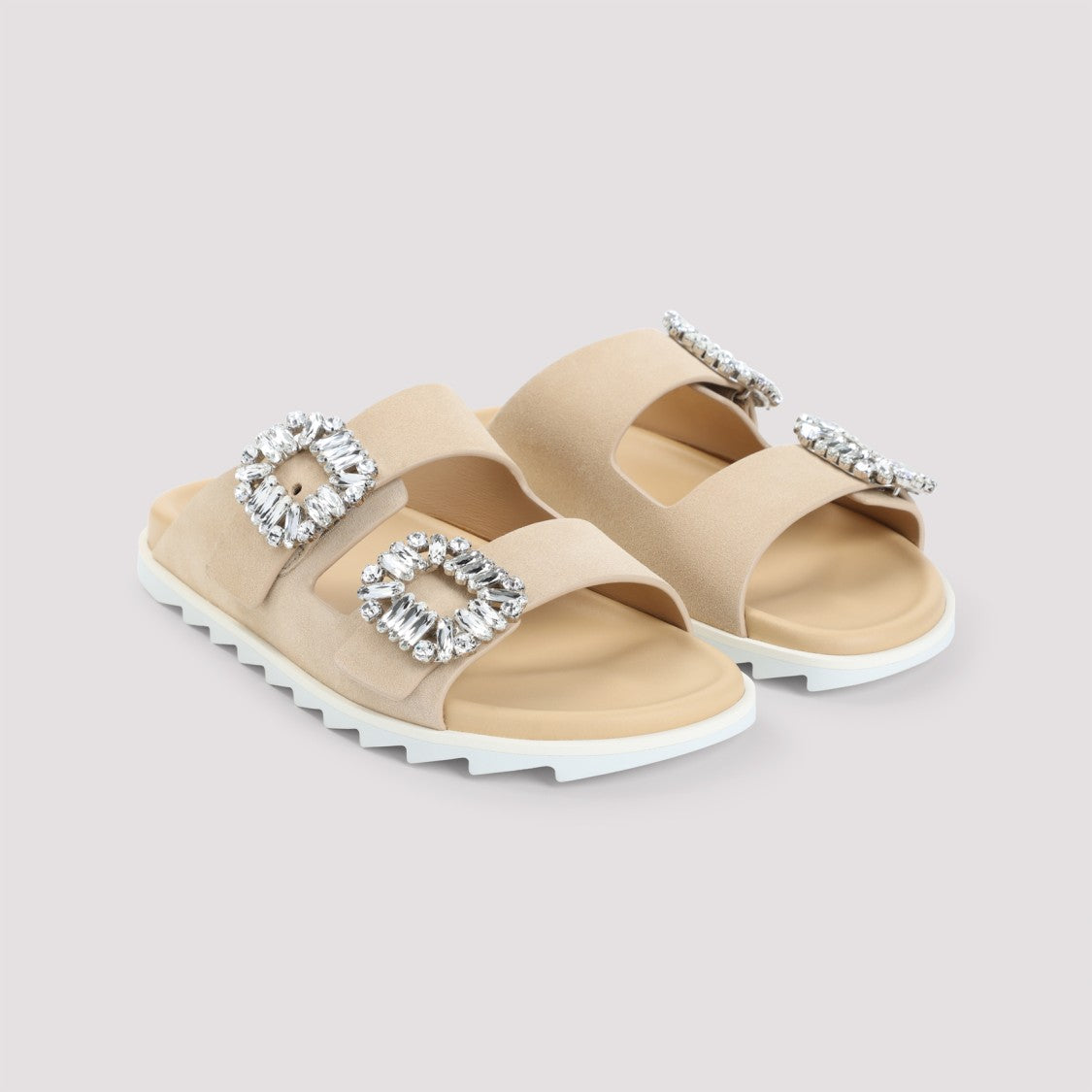 Roger Vivier Slidy Strass Buckle Sandals