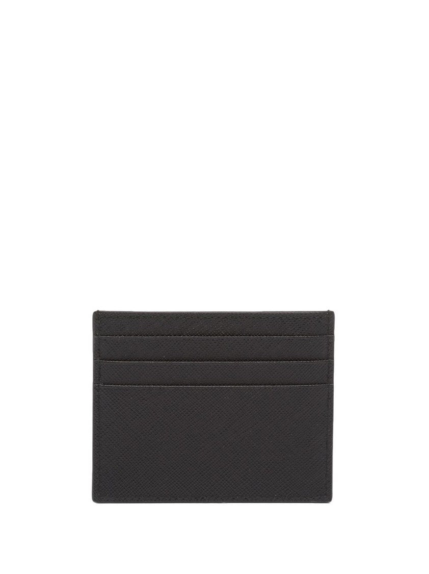 Prada Saffiano Credit Card Holder With Logo