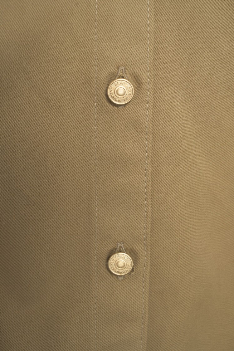 7 For All Mankind Beige Oversized Shirt