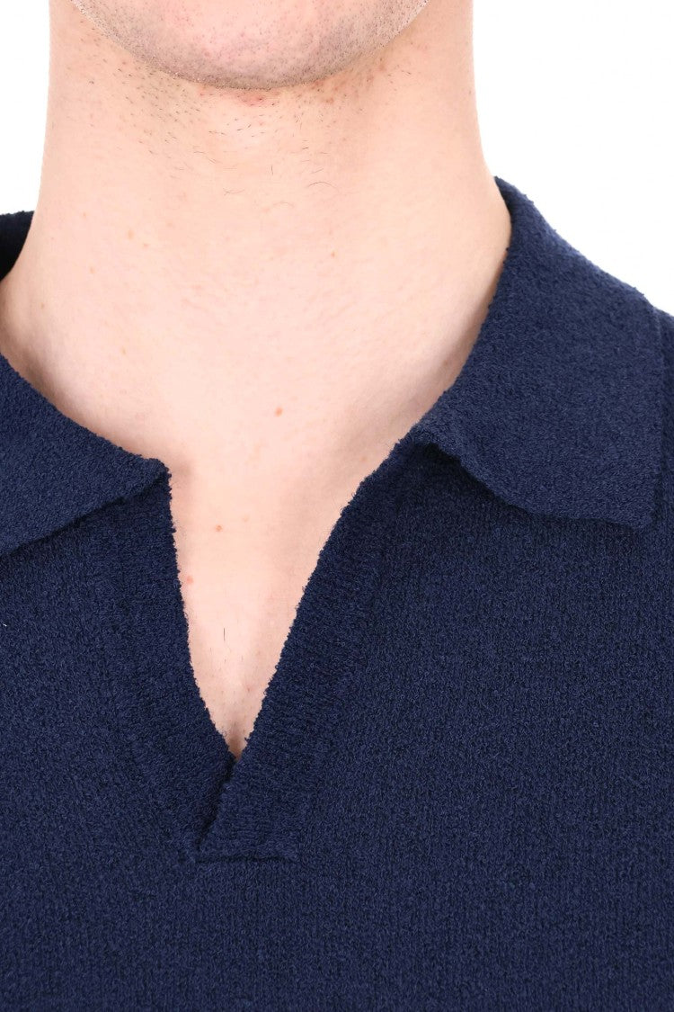 Drumohr Light Cotton Toweling Polo Shirt