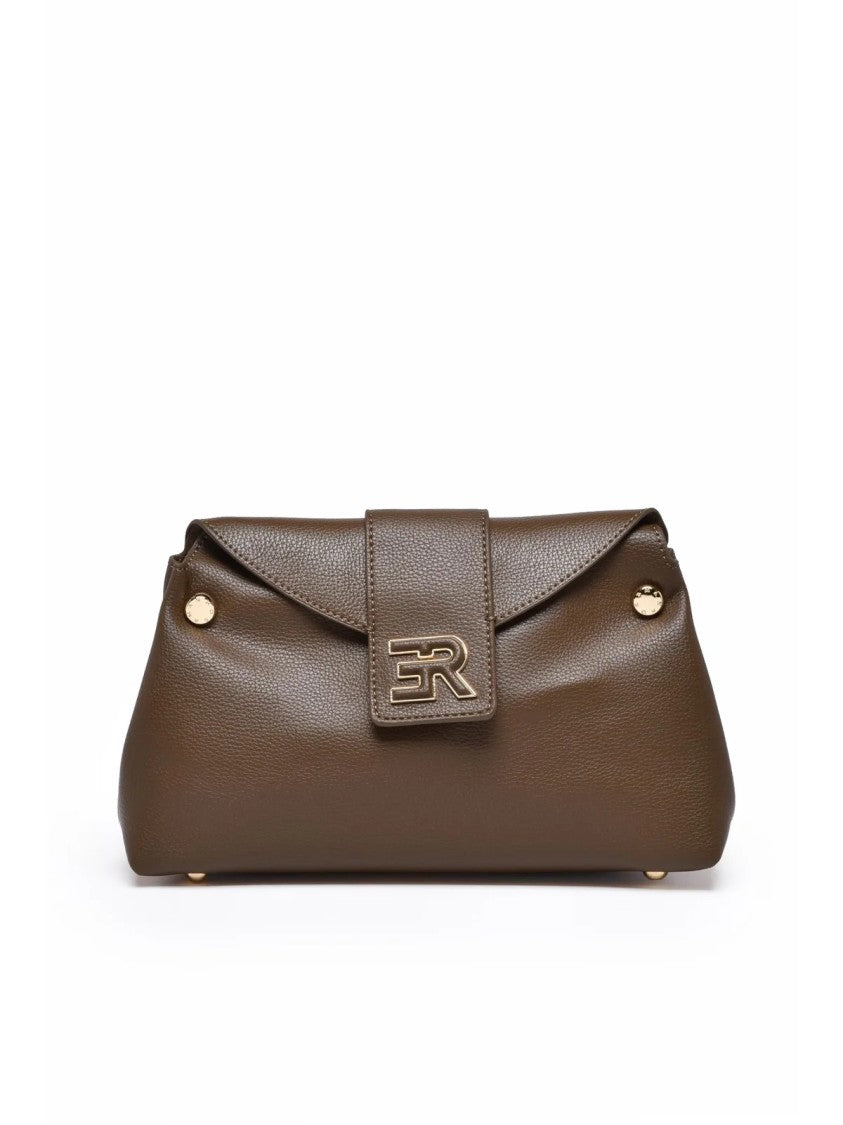 Ermanno Firenze Vally Magnetic Closure Shoulder Bag With Structured Silhouette