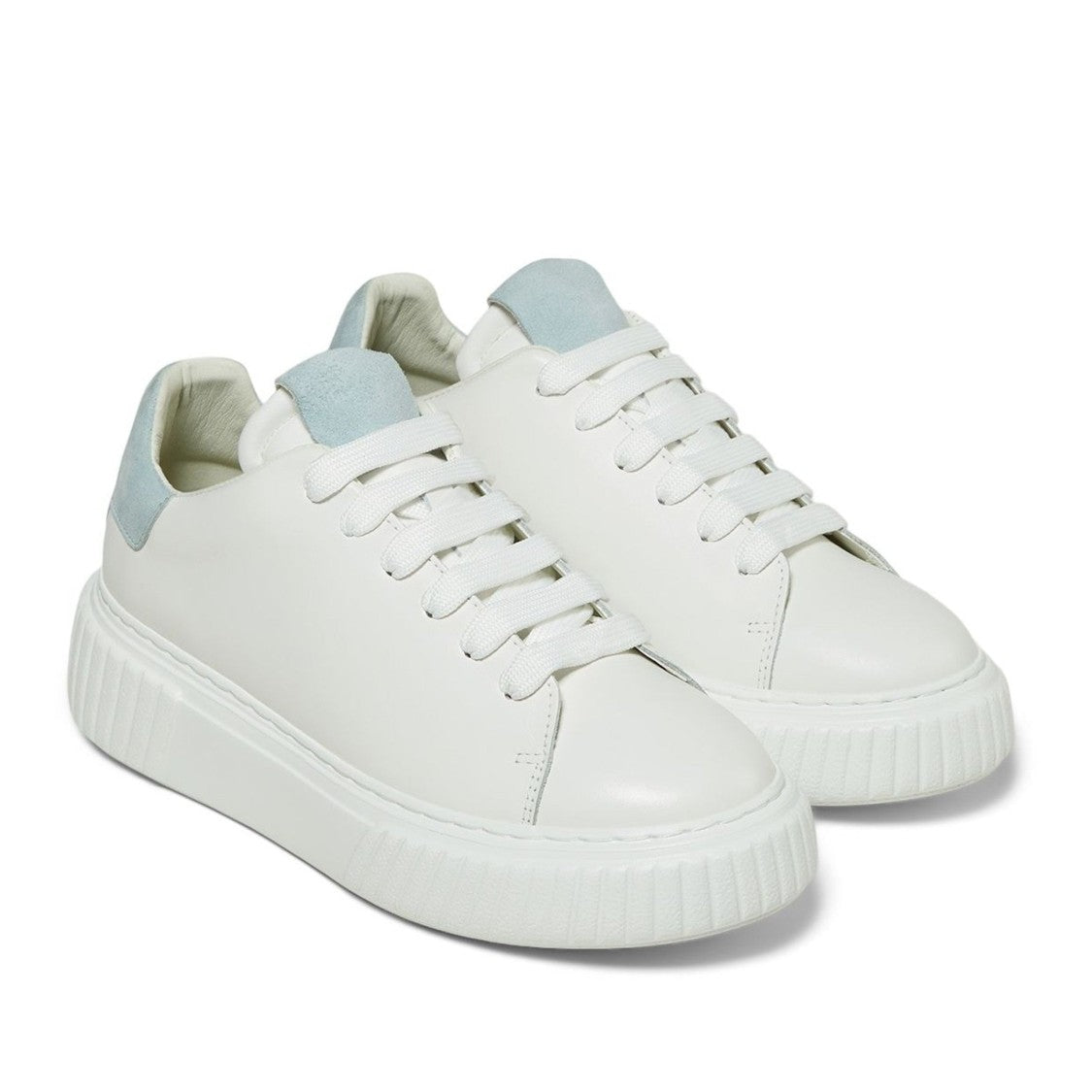 Marc O'polo White Svea Minimalist Textured Sole Leather Sneakers