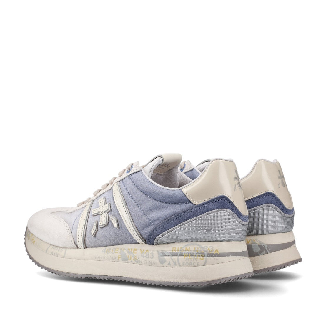 Premiata Conny Sneakers In White Suede