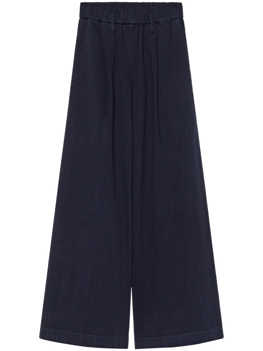 Forte Forte Wide-Leg Fluid Cotton Trousers