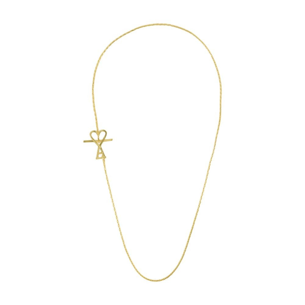 Ami Gold Metal Adc 2 In 1 Chain Necklace