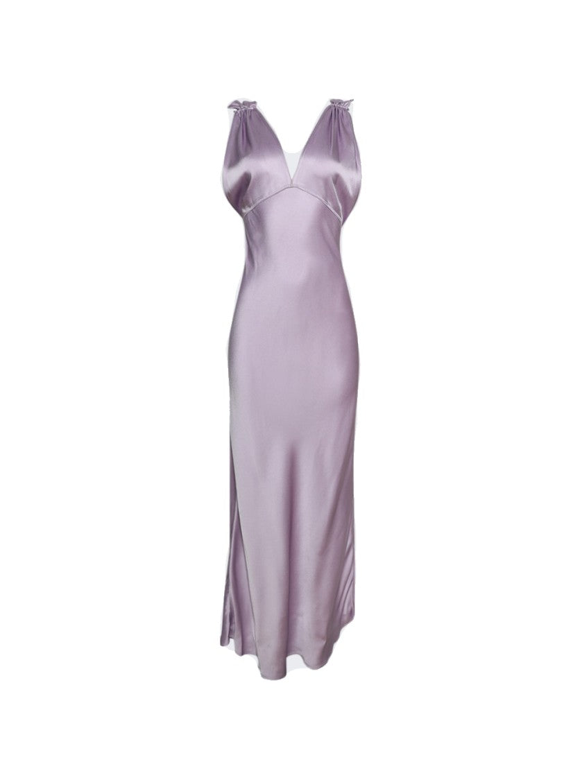 Victoria Beckham Gathered Shoulder Gown
