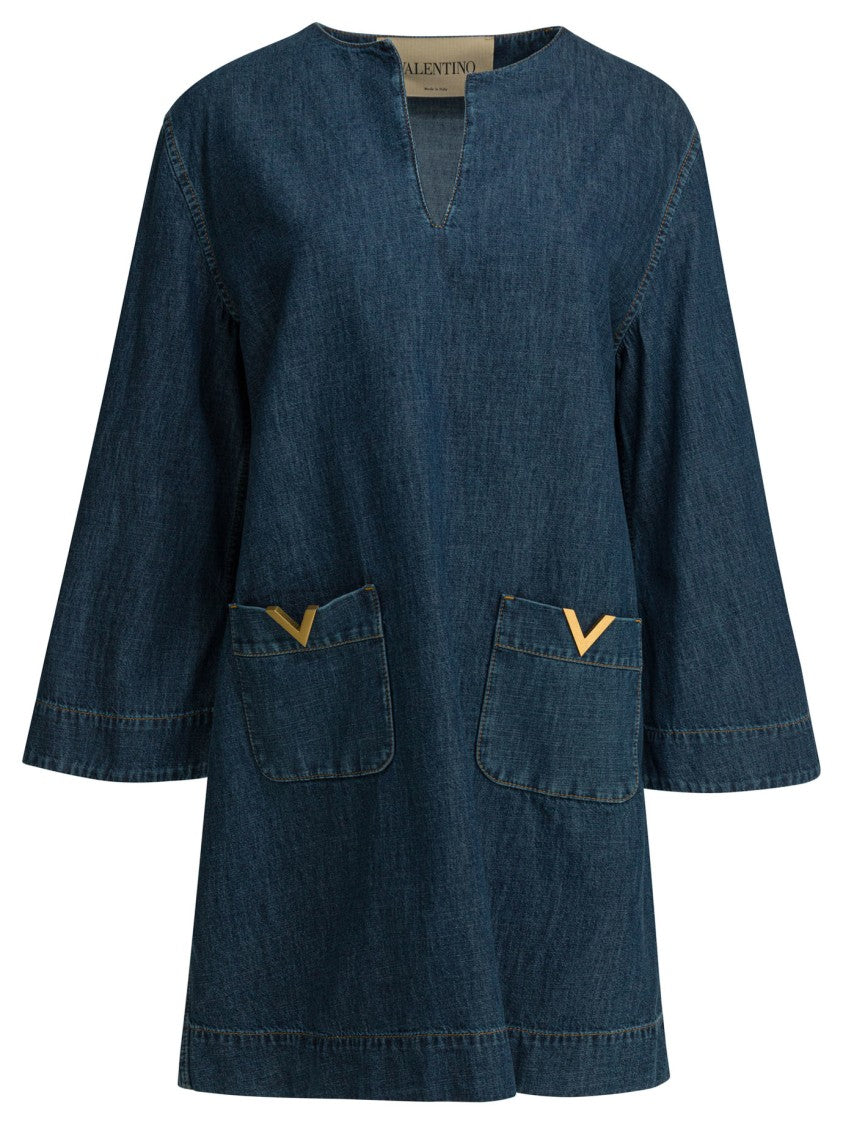 Valentino Relaxed Fit Denim Dress