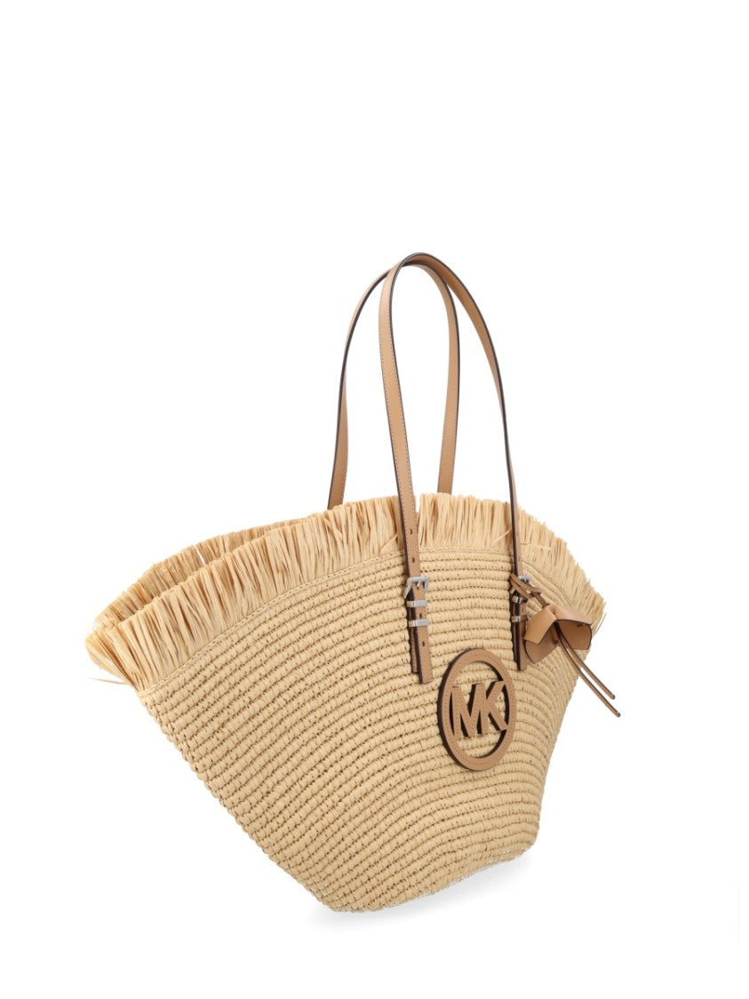 Michael Michael Kors Isa Woven Fan Silhouette Tote Bag