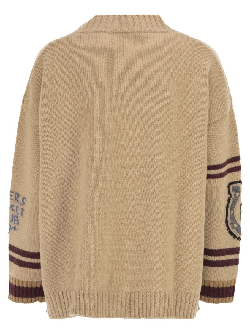Max Mara Belgio - Over Cardigan In Wool Yarn