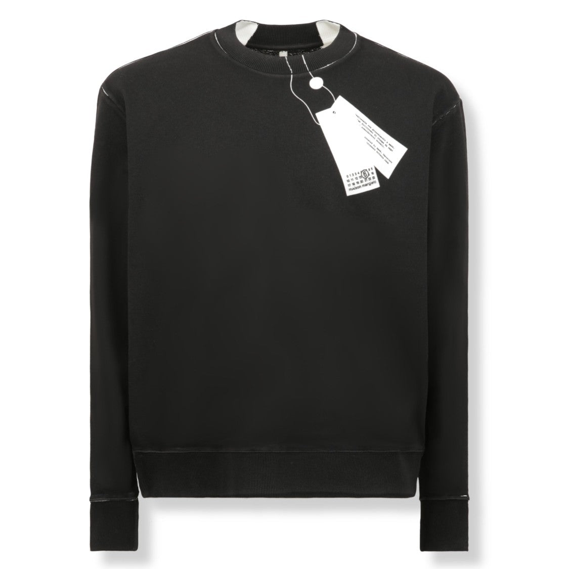 Mm6 By Maison Margiela Two-Tone Graphic Sweatshirt