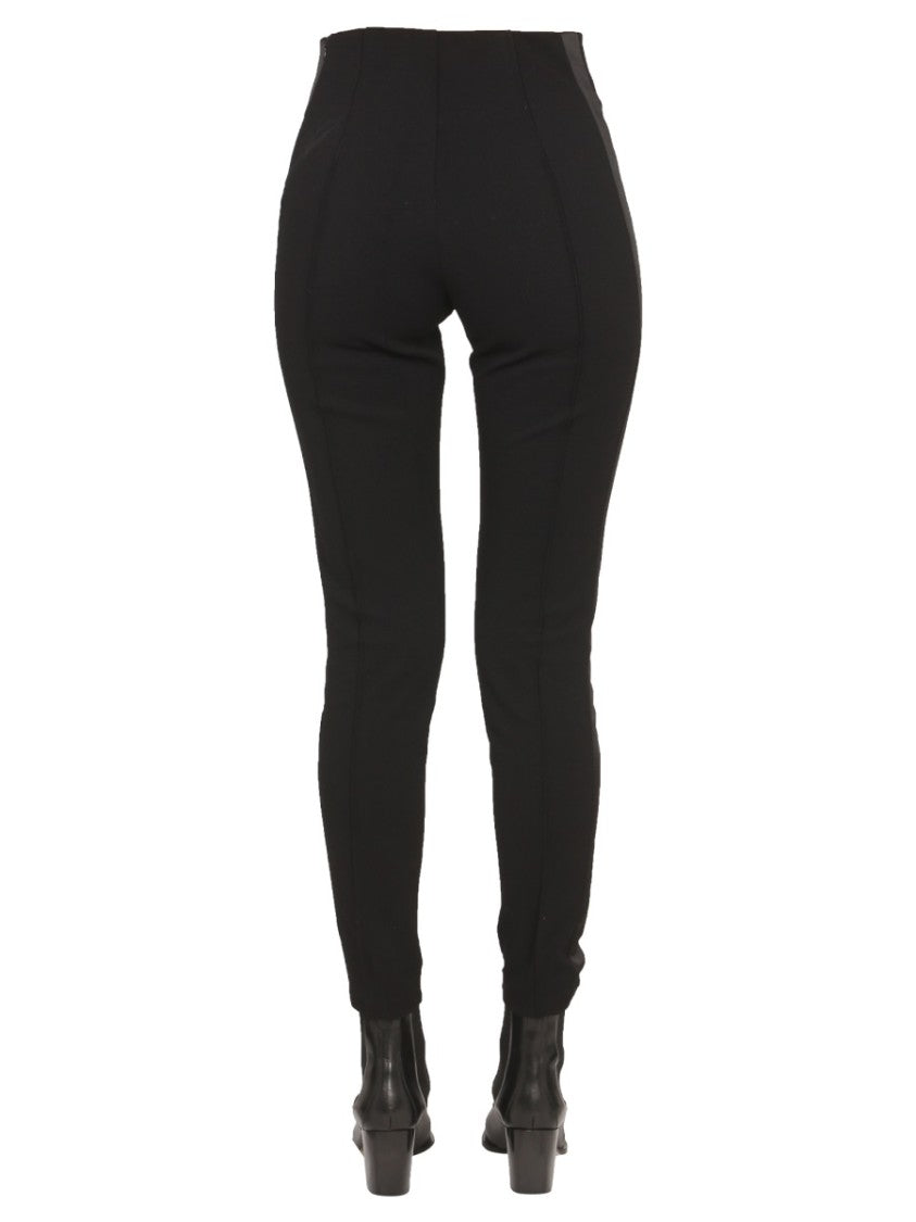 Max Mara Satin-Finish Nylon Pants With Side Zipper Closure