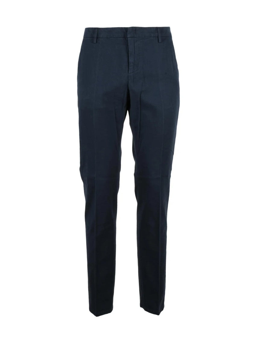 Dondup Blue Spiritissimo Tailored Stretch Cotton Trousers