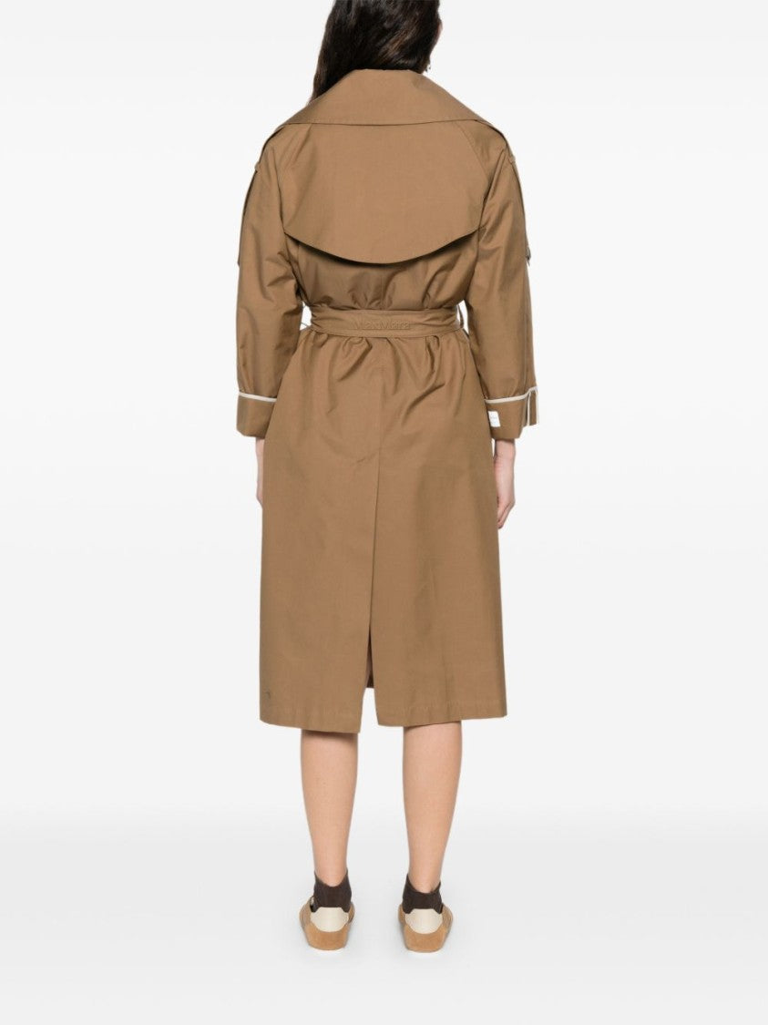 Max Mara Wrap-Style Coat With Peak Lapel