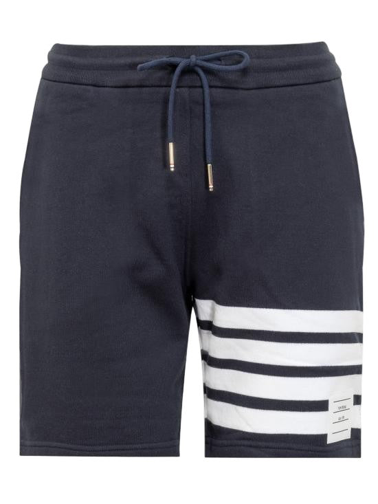 Thom Browne Tailored Black Shorts With Drawstring Waist