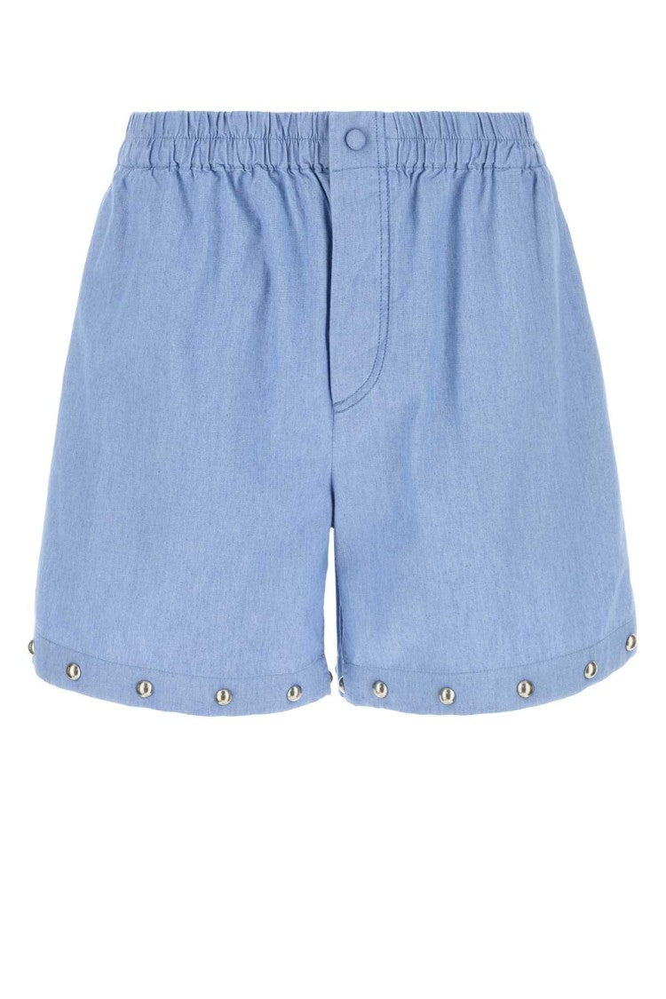 Valentino Garavani Light-Blue Denim Bermuda Shorts
