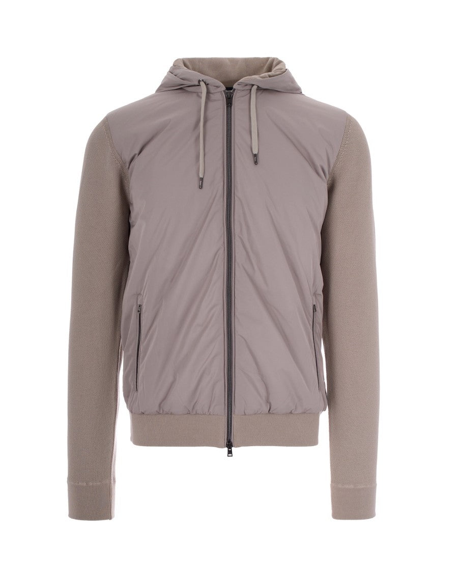 Herno Taupe Padded Sweatshirt