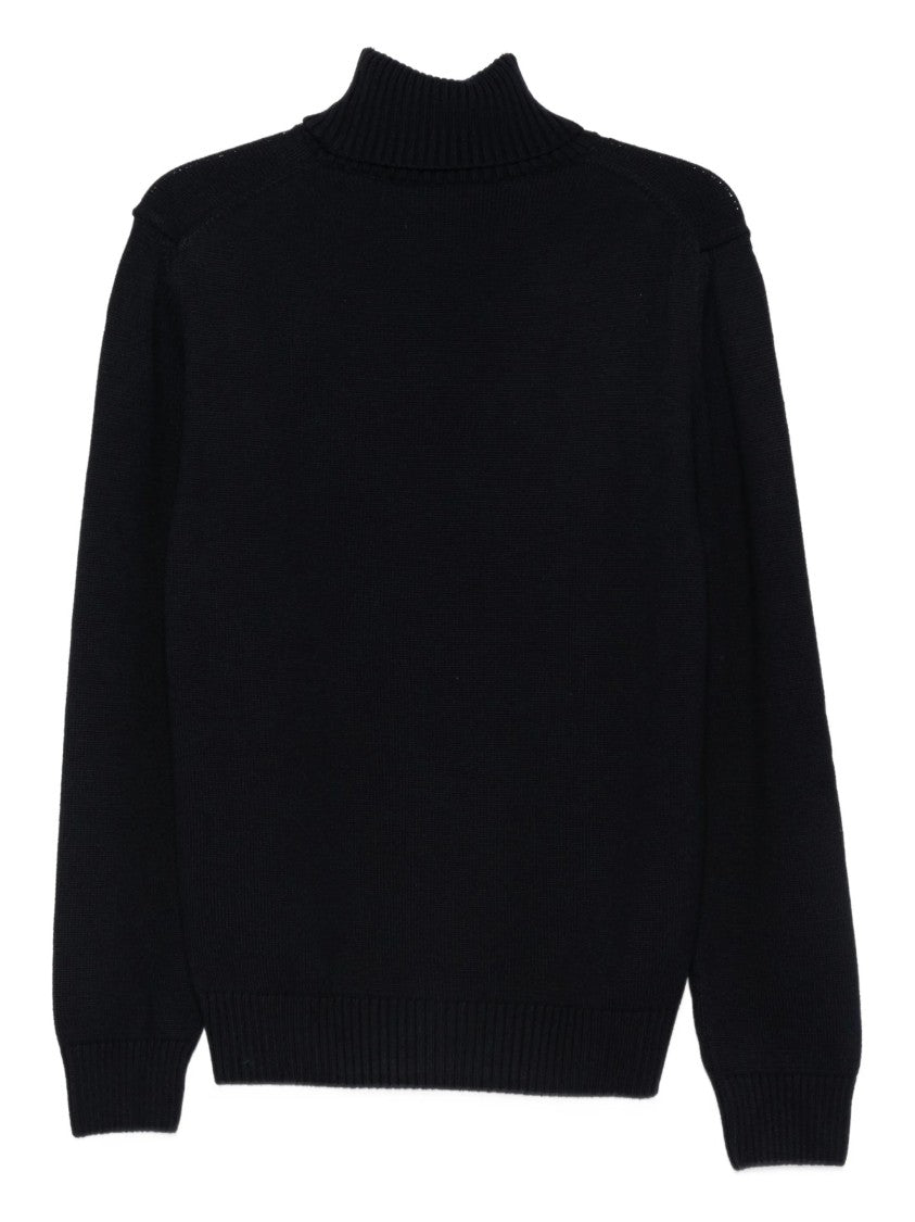 Paul & Shark Ribbed Turtleneck Wool Sweater