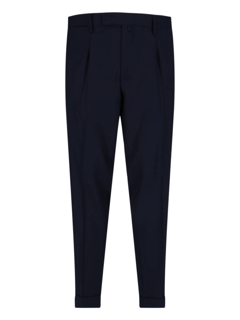 Briglia High-Waisted Straight-Leg Trousers With Flap Pockets