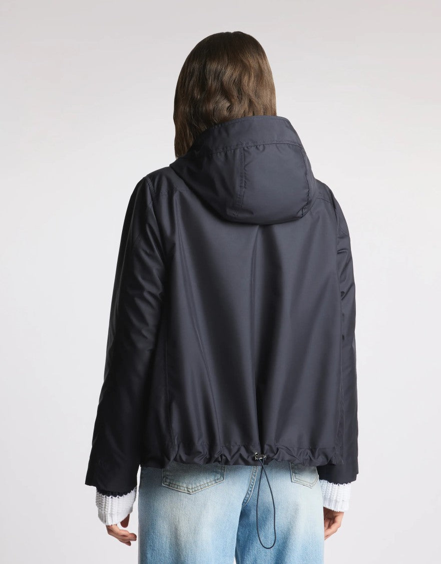Fay Short Hooded Parka With Adjustable Hem