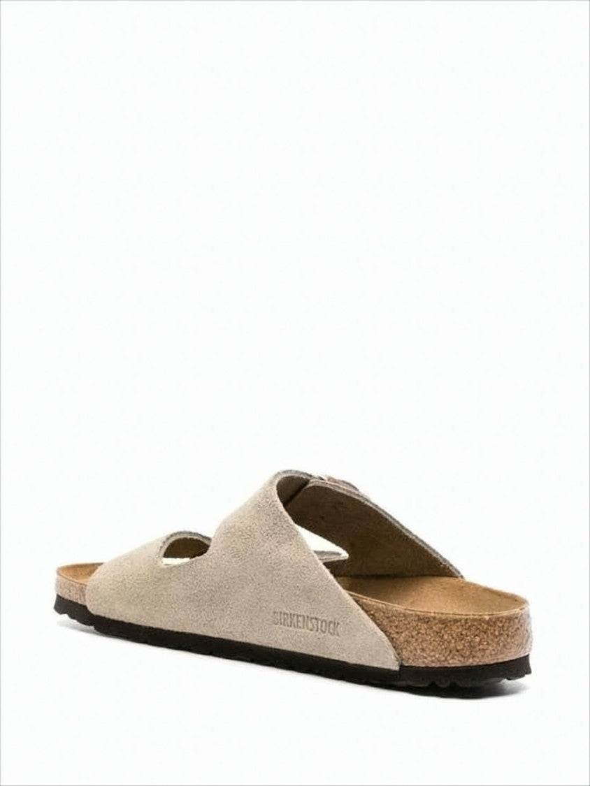 Birkenstock Suede Two-Strap Sandals With Adjustable Buckles