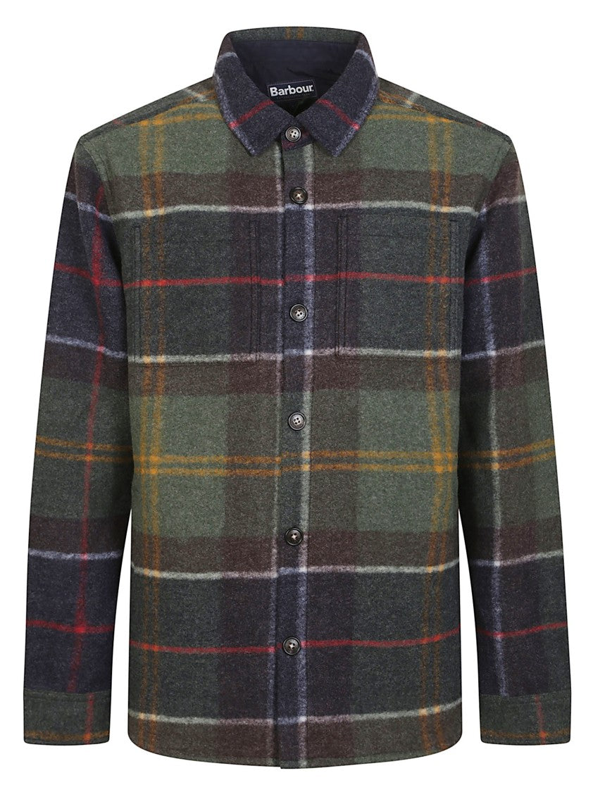 Barbour Tailored Check Tartan Overshirt With Buttoned Cuffs