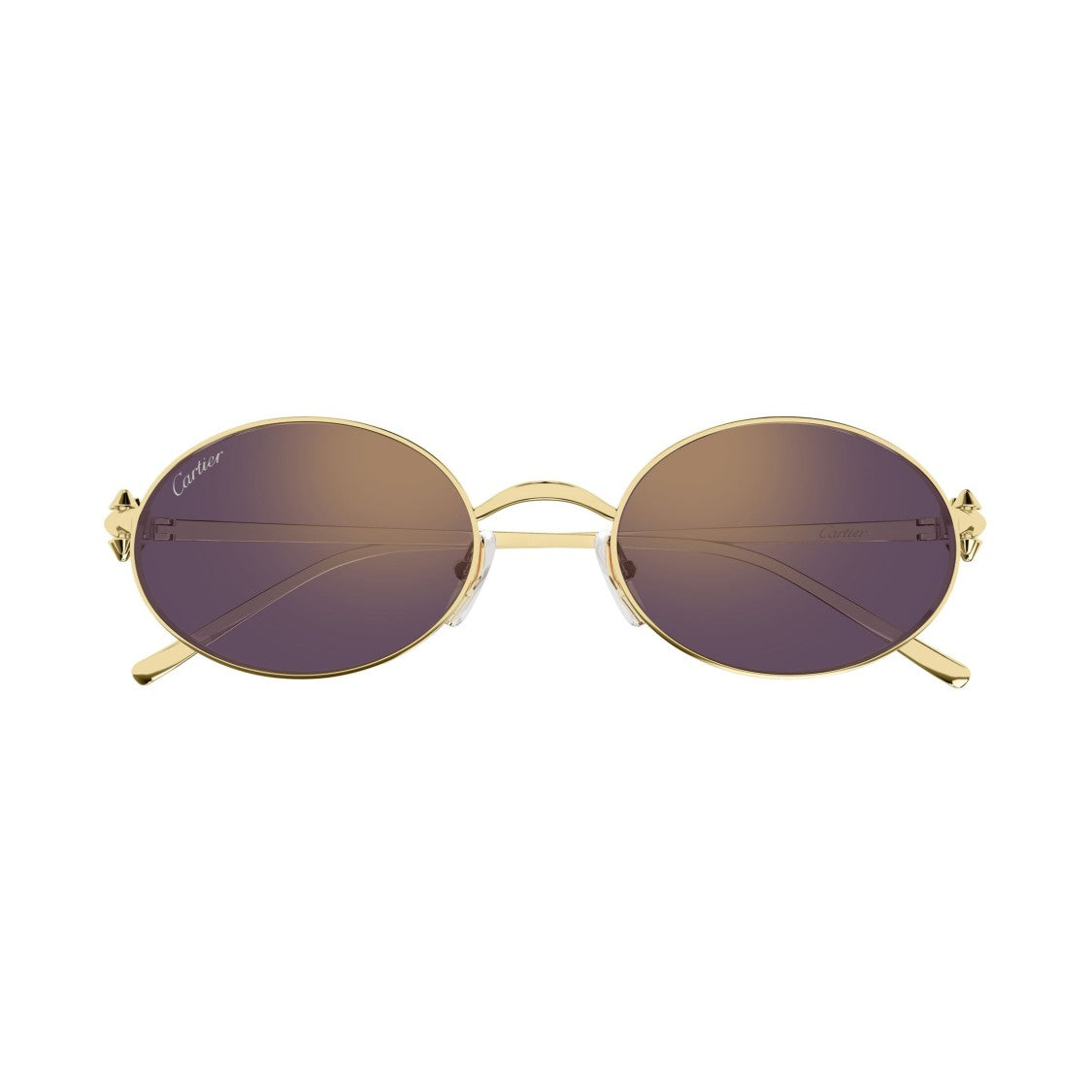 Cartier Ct0644s Gradient Purple-Tinted Oval Sunglasses