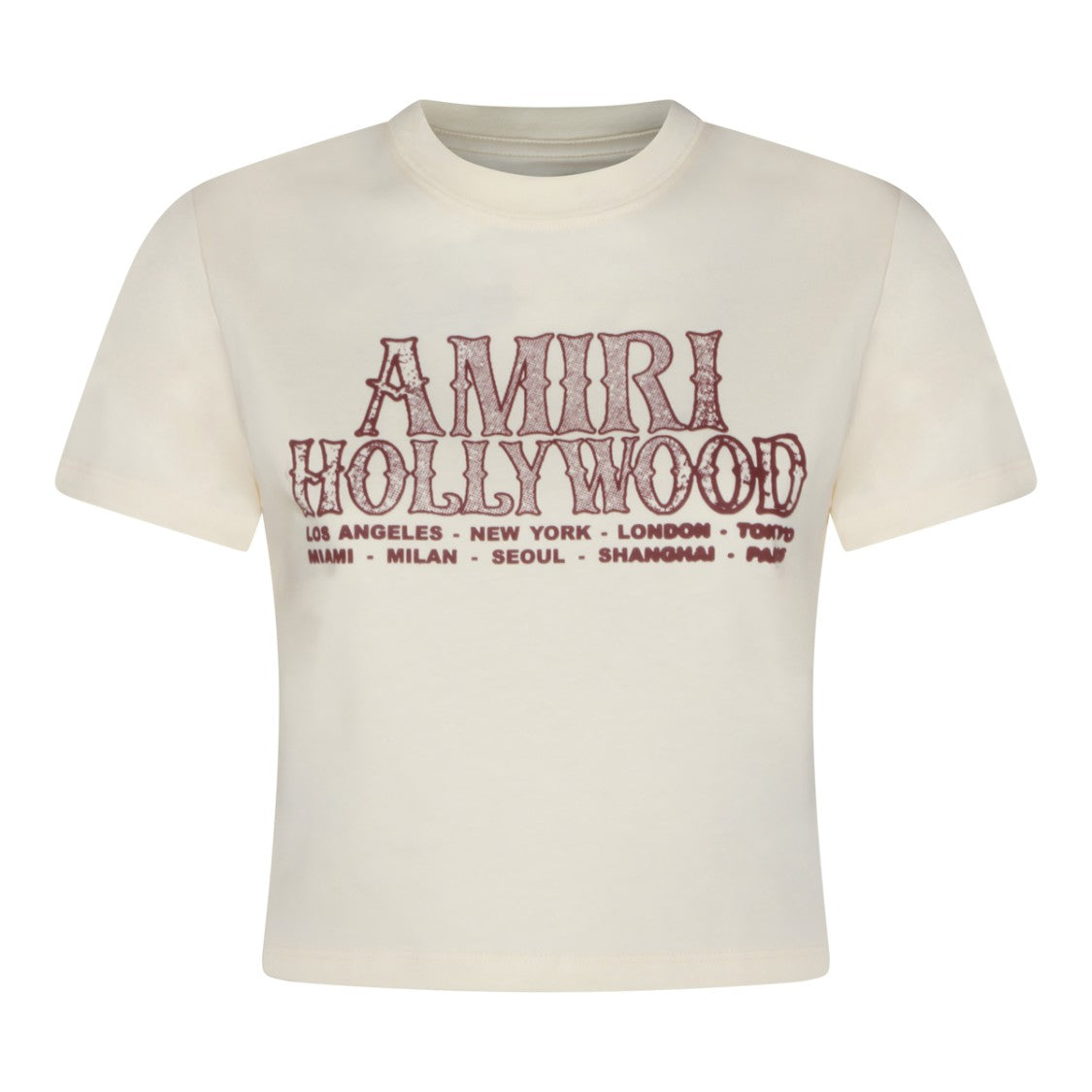 Amiri Ivory Cotton T-Shirt