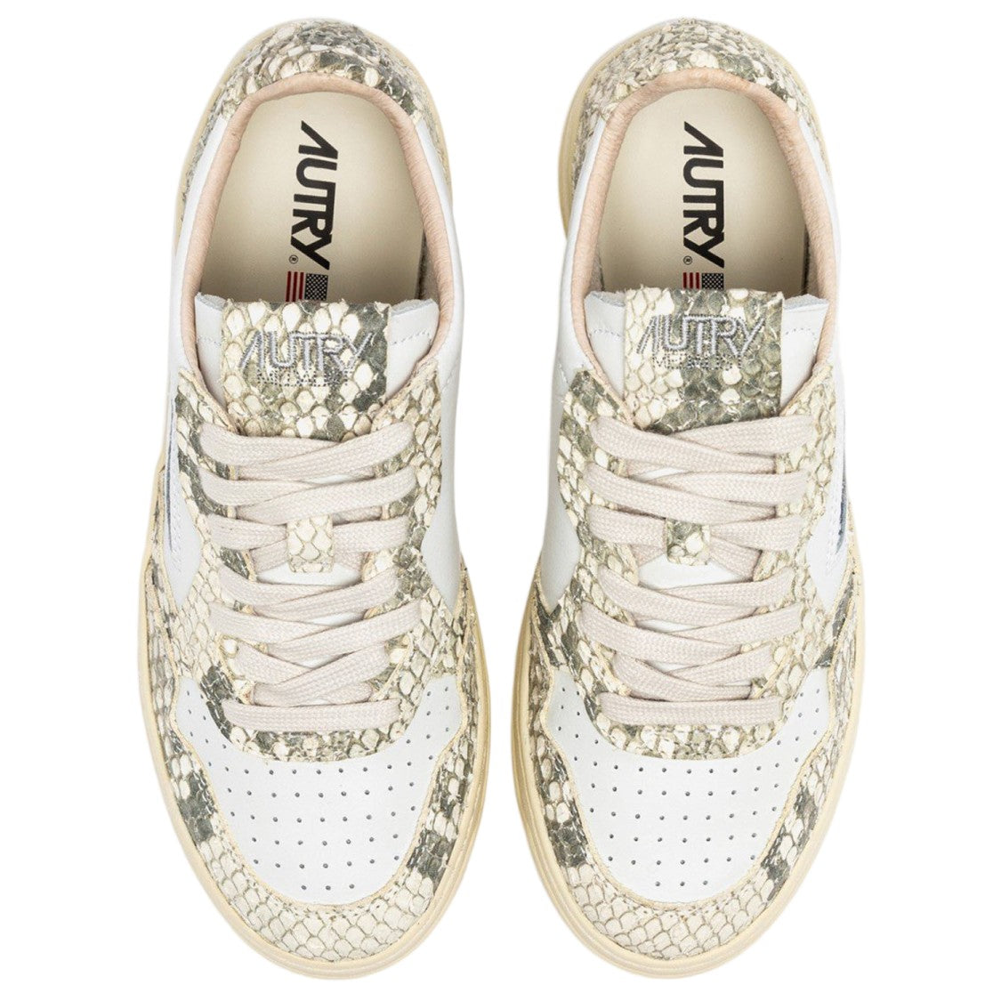 Autry Multicolor Animal Print Leather Sneakers