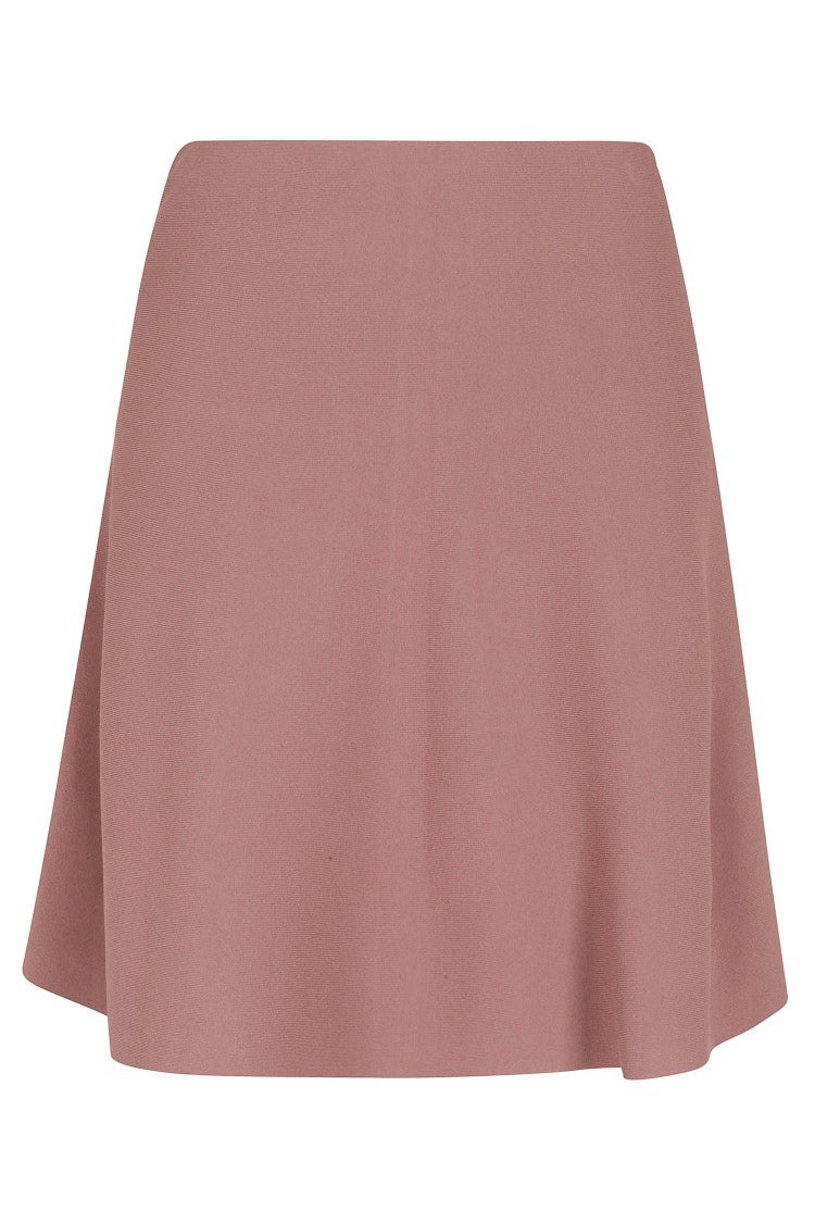 Roberto Collina Cocoa Soft Viscose-Blend A-Line Mini Skirt