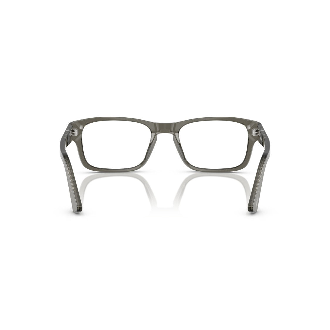Persol 0Po3364v Translucent Grey Acetate Rectangular Eyeglasses