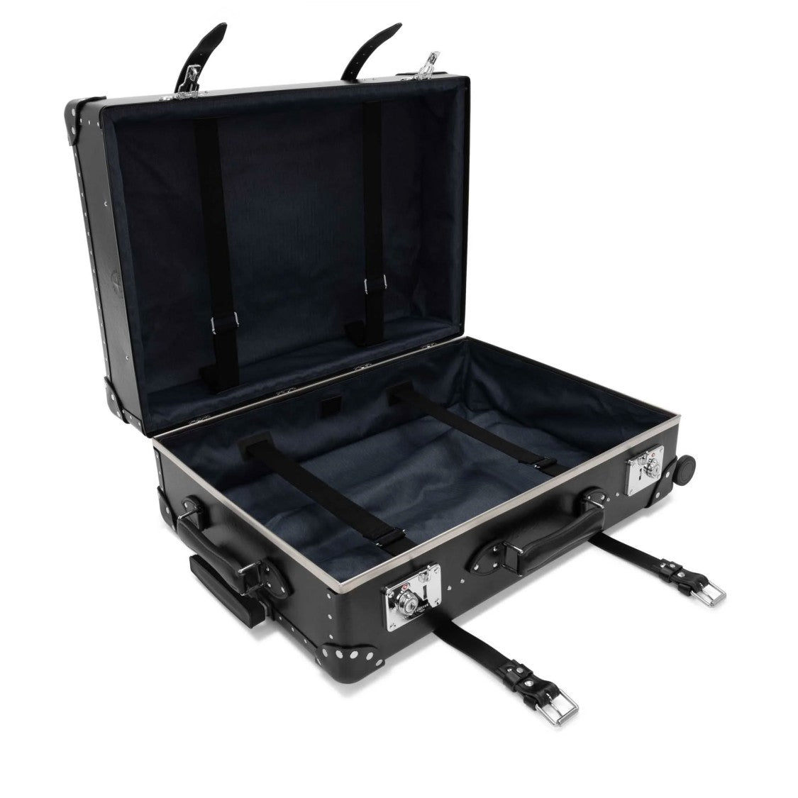 Globe Trotter Centenary Large Check-In Suitcase With Leather Accents