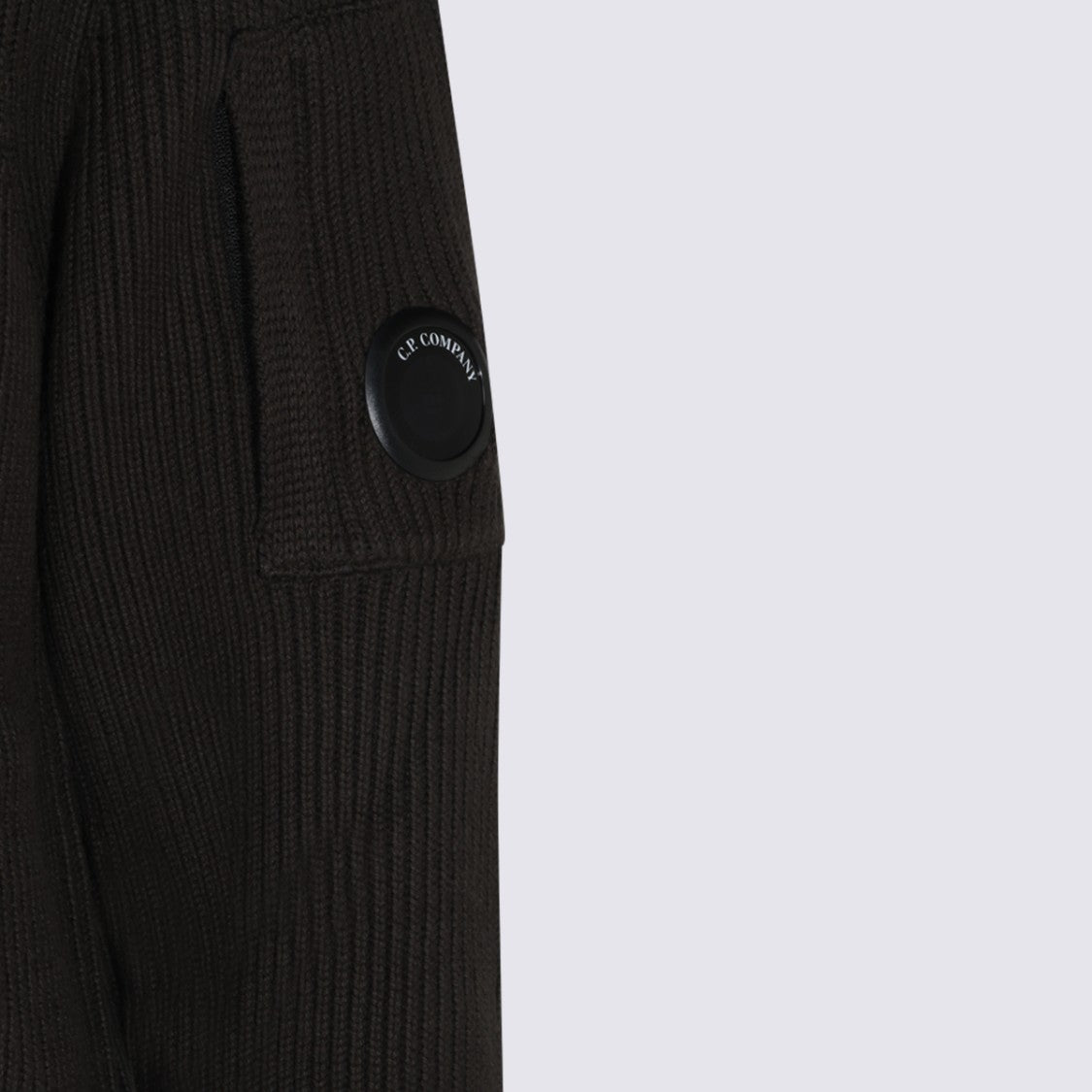 C.P. Company Ribbed Knit Sweater With Subtle Emblem Detail