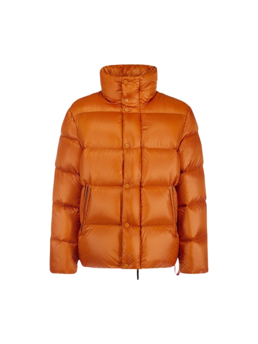 After Label Chamonix Short Quilted Glossy Nylon Down Jacket