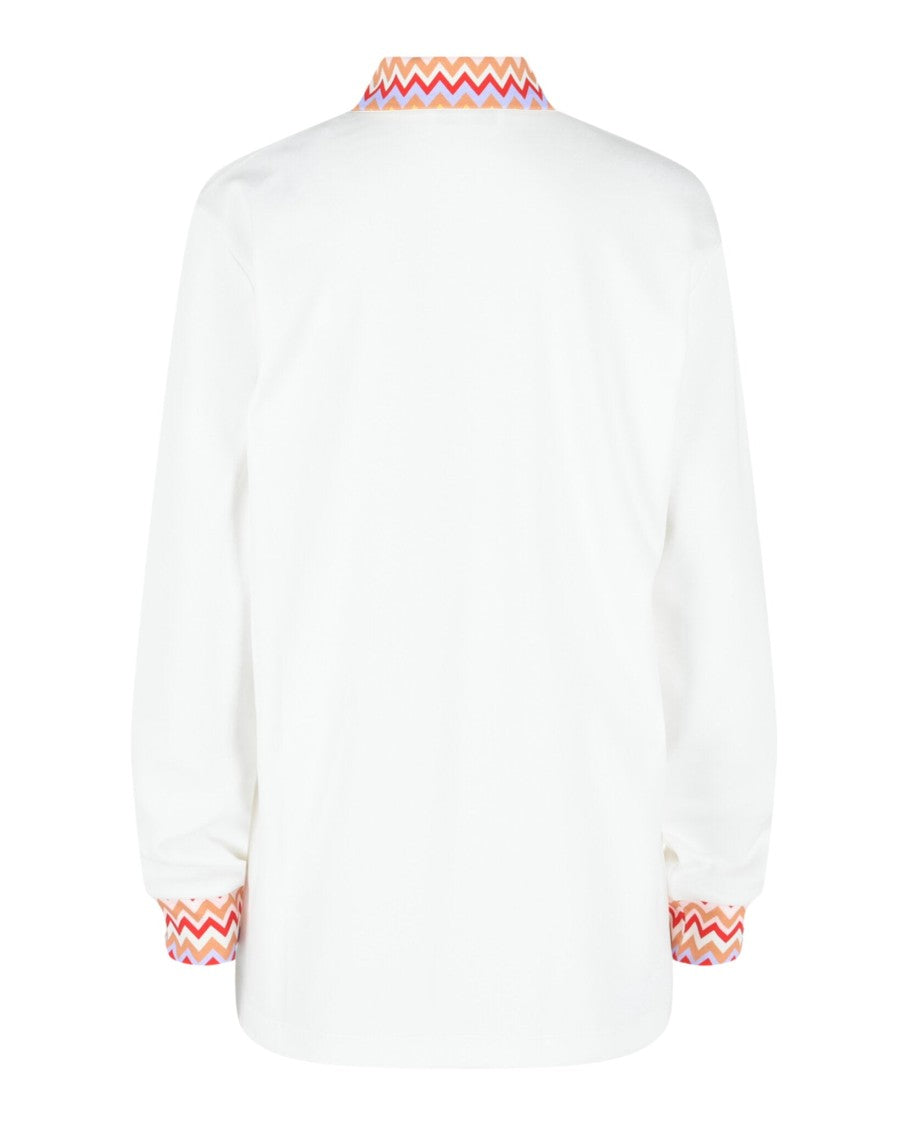 M Missoni Polo Shirt With Zig Zag Details