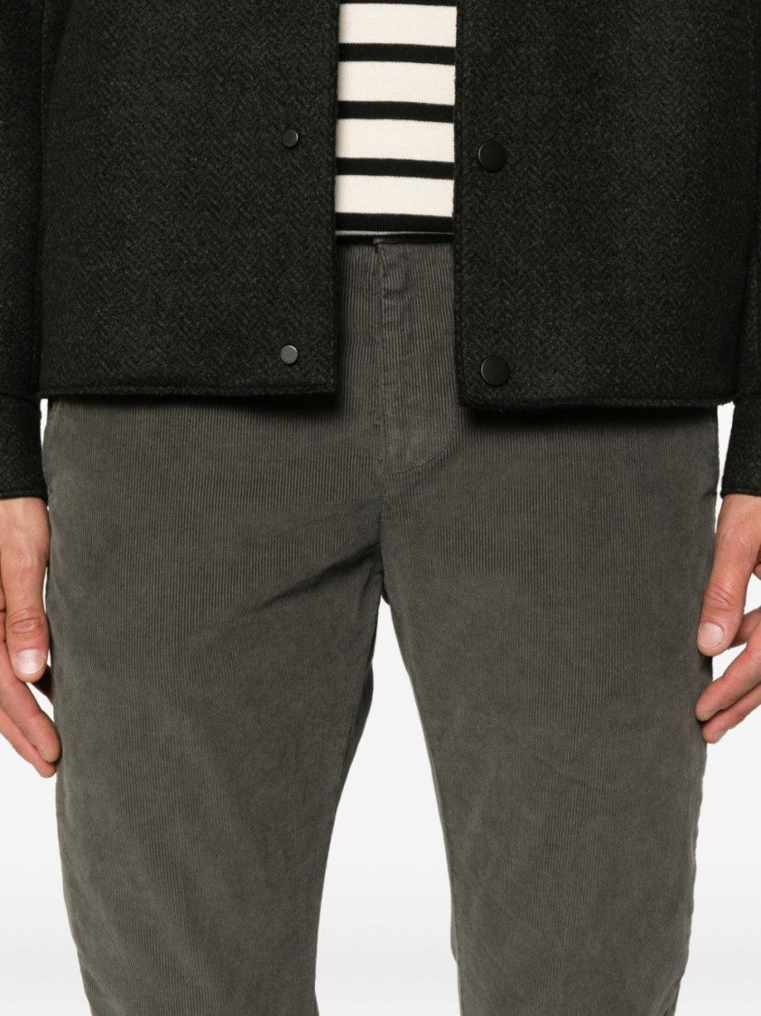 Dondup Cotton-Blend Corduroy Trousers With Slash Pockets