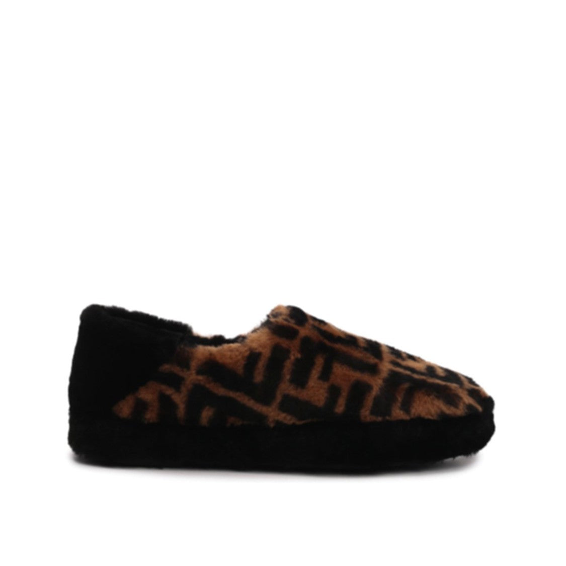 Fendi Brown Fur Slippers