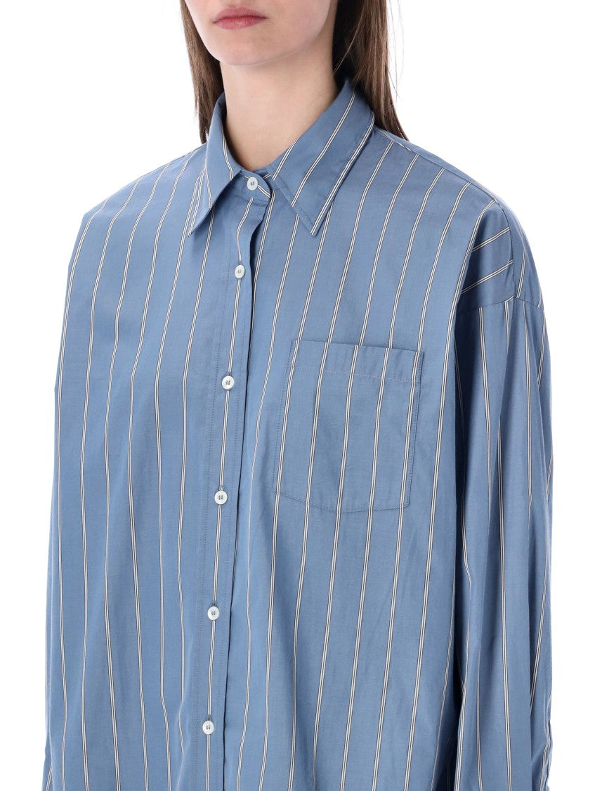A.P.C. Relaxed Vertical Stripe Cotton Shirt