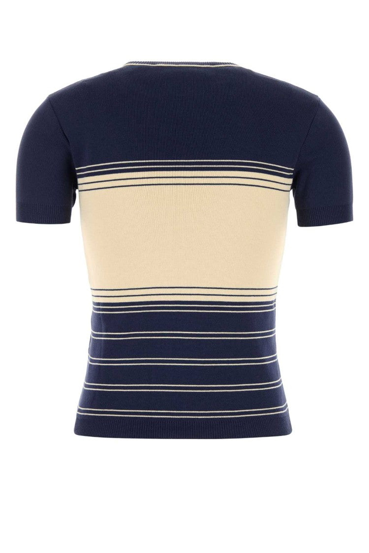 Valentino Garavani Navy Blue Cotton Sweater